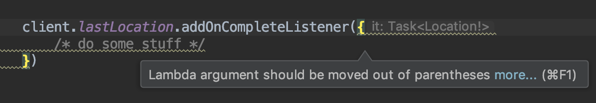 Android Studio Recommending Outside-Parentheses Placement of Lambda